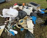 Fly tip reported at Burgh Le Marsh in December 2023