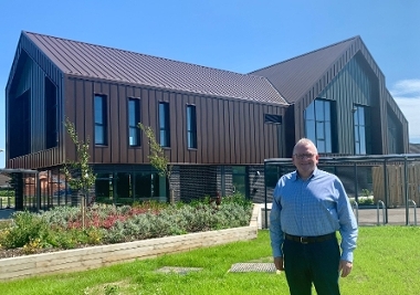 Cllr William Gray at the Campus for Future Living