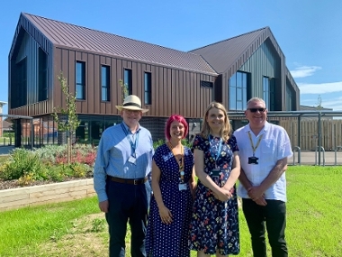 Cllr William Gray, Claire Woodward Head of Business Development, Education and Skills, Lydia Rusling Assistant Director - Economic Growth, Greg Bacon CEO of Acis Group