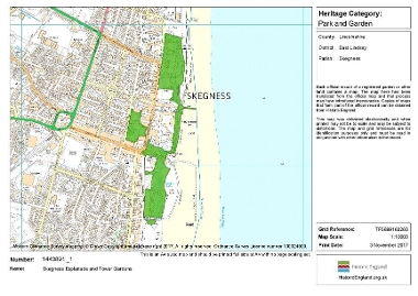 Map of designated area - Historic Parks and Gardens